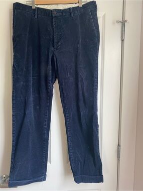 Polo Ralph Lauren Men's Navy Corduroy Pants Preston Fit Sz 36